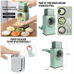 Vegetable Cutter Hand Crank Cutter Chopper Multifunctional Veget Grating Shredders