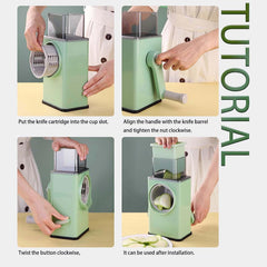 Vegetable Cutter Hand Crank Cutter Chopper Multifunctional Veget Grating Shredders