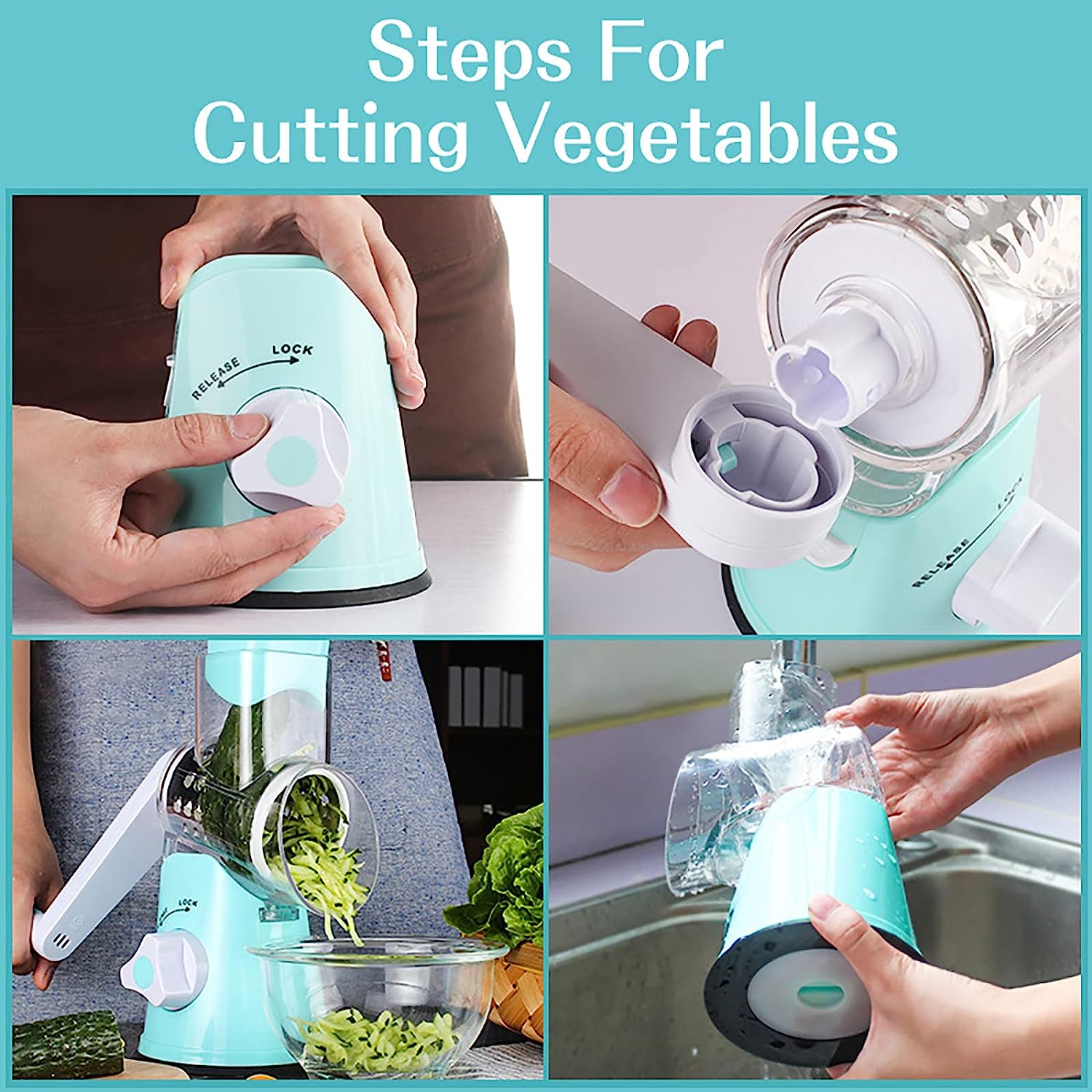 Vegetable Chopper, Multifunctional 3-in-1 Food Choppers
