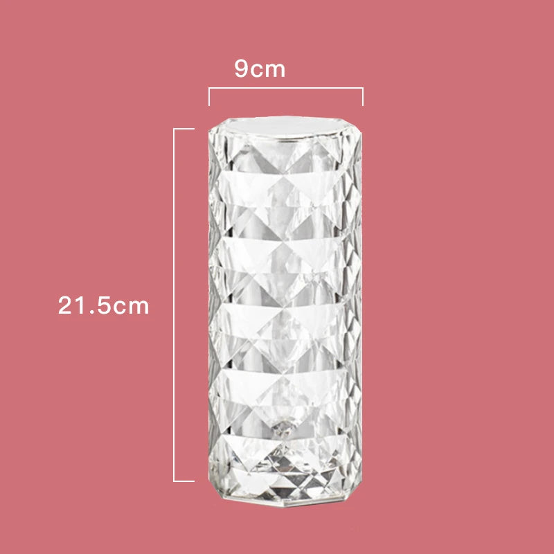 16 Color LED Crystal Table Lamp Masonry Design Bedroom Table Lamp