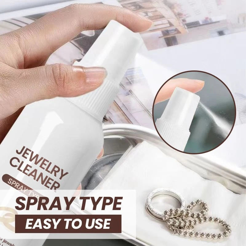 Pousbo 100ml Jewelry Cleaner Diamond Silver Gold Jewelry Cleaning Spray