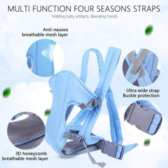Adjustable Infant Baby Carrier Light Blue