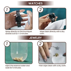 Pousbo 100ml Jewelry Cleaner Diamond Silver Gold Jewelry Cleaning Spray