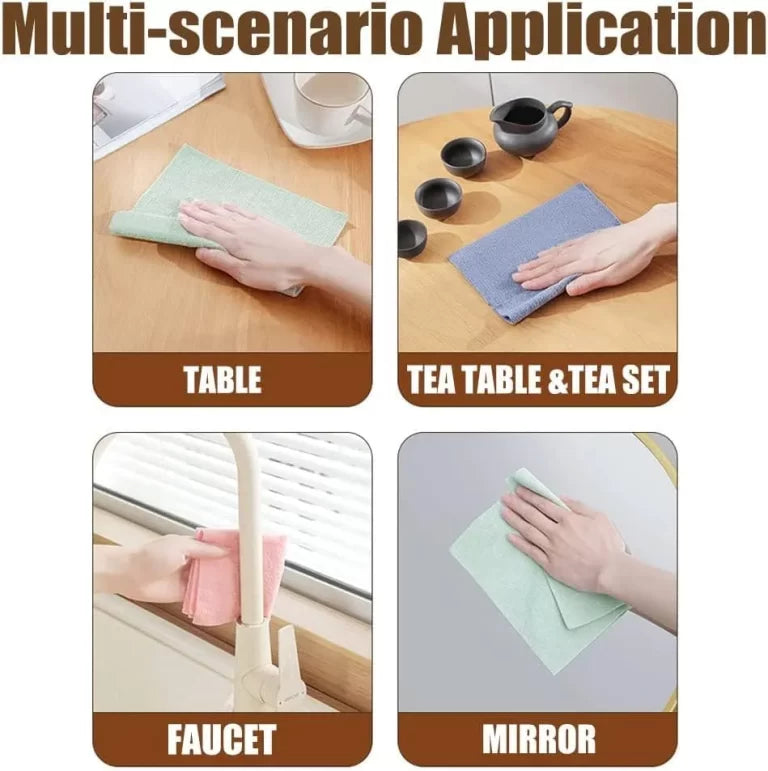 Re-useable Microfiber Cleaning Rags 20 Pcs Box