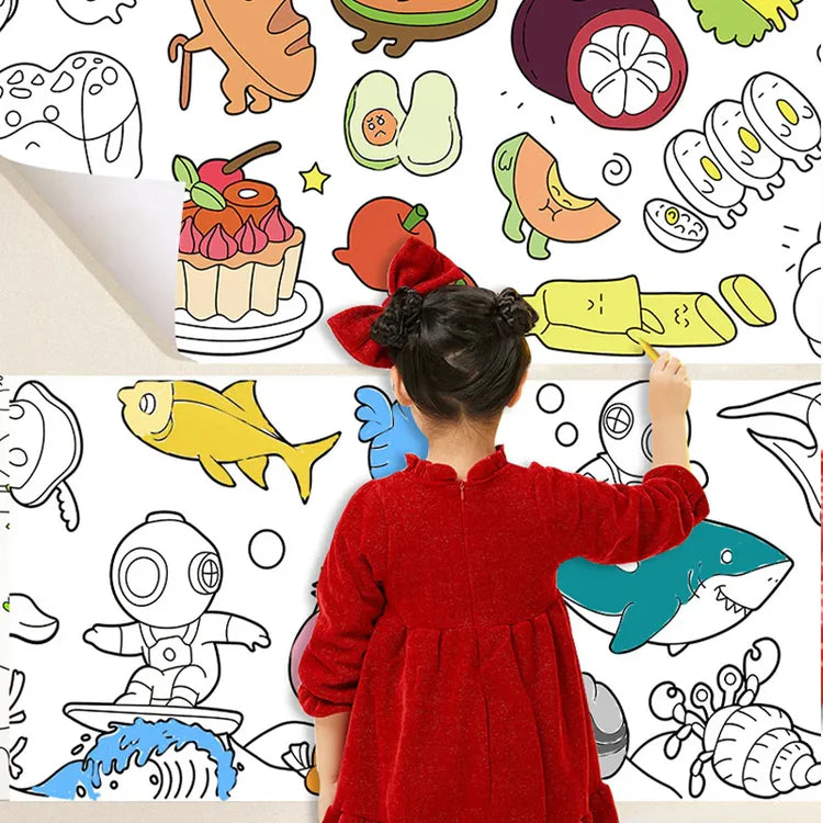 Children Drawing Roll