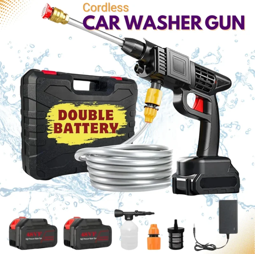 Cordless Pressure Washer Gun (Double Battery)