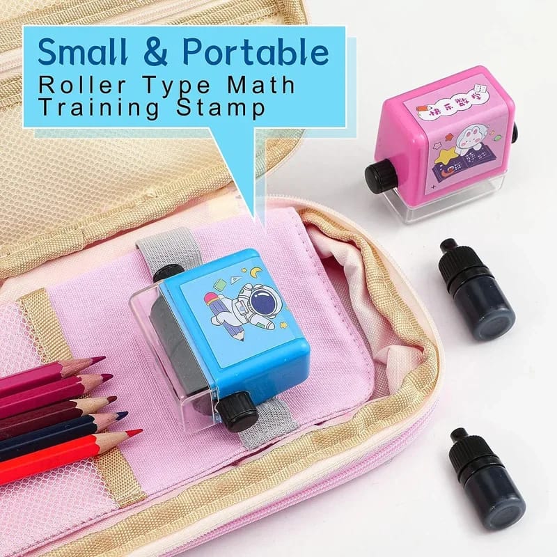 Math Roller Stamp With Ink Refill......