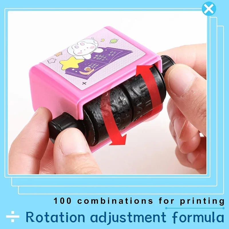 Math Roller Stamp With Ink Refill......