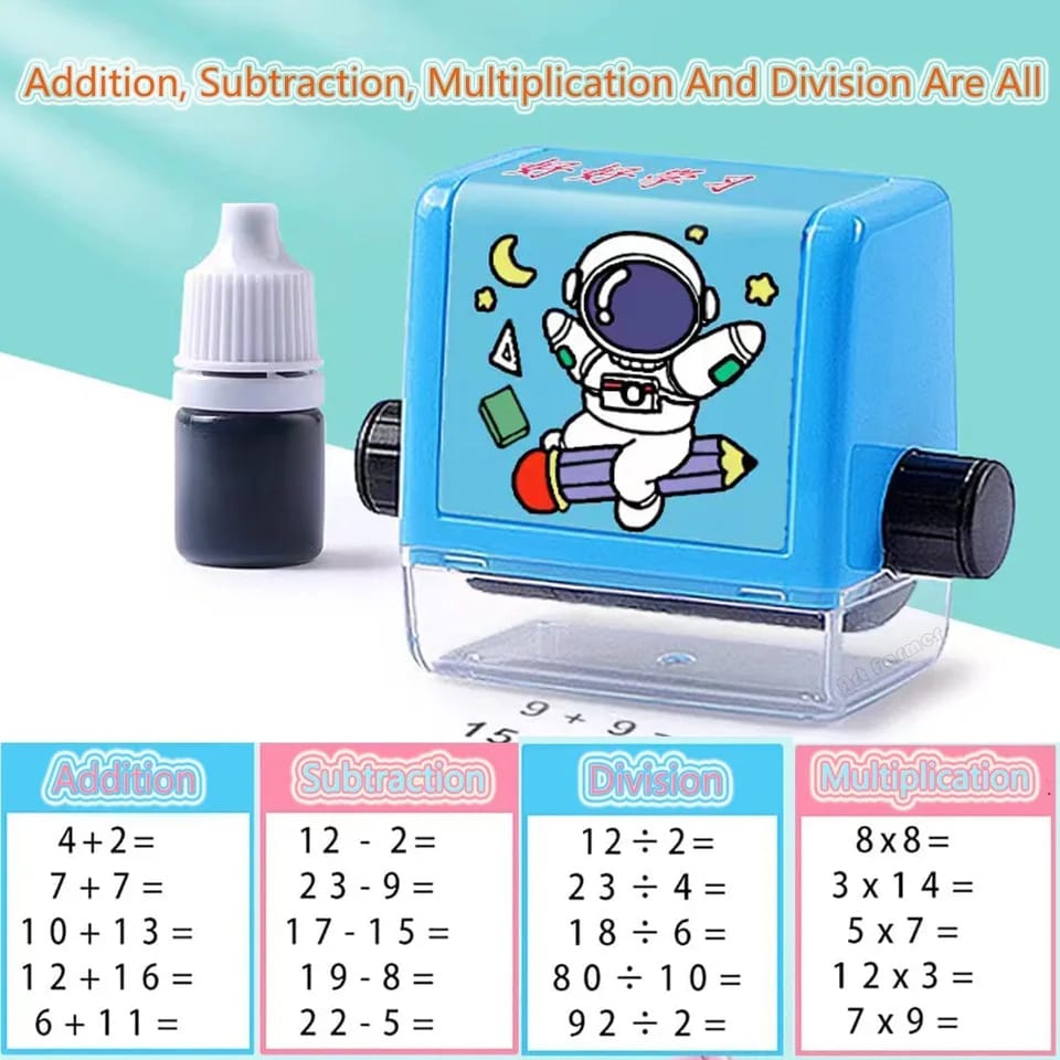 Math Roller Stamp With Ink Refill......