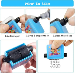 Math Roller Stamp With Ink Refill......