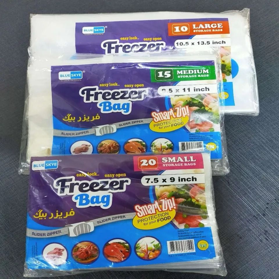 Plastic Ziplock Food storage Bags for Ramazan