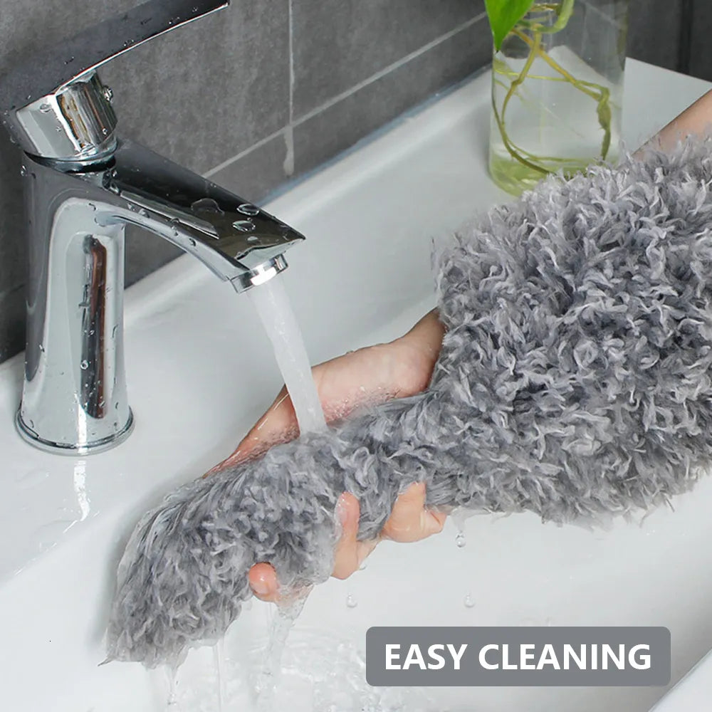 Flexible Duster For Fan Cleaning Mop With Long Rod