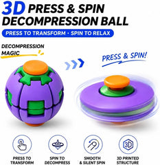 3D Gear Fidget Spinner Ball