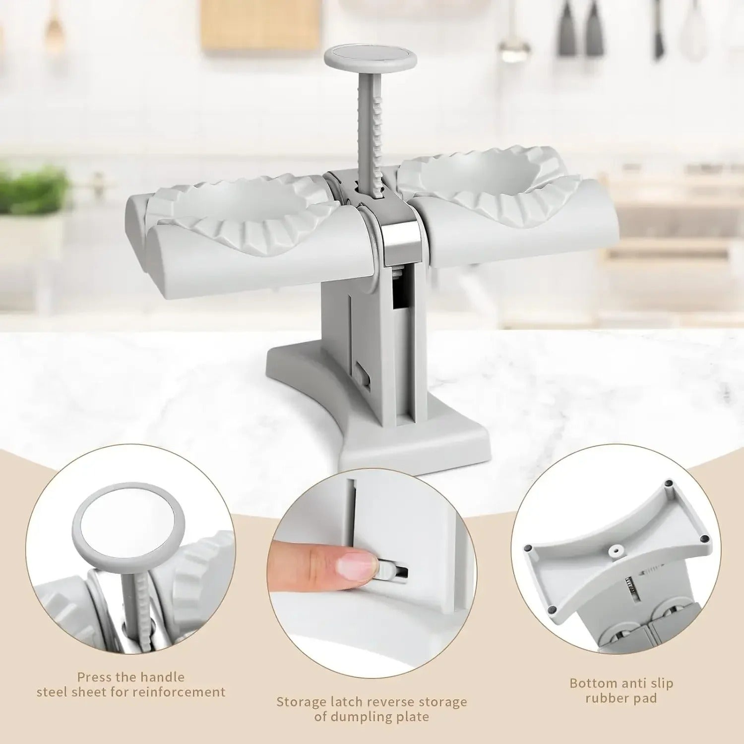 DOUBLE HEAD AUTOMATIC DUMPLING MAKER MACHINE