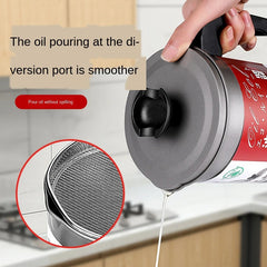 1.7L Stainless Steel Oil Filter Pot with Strainer