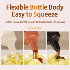 Four Hole Squeeze Sauce Bottle
