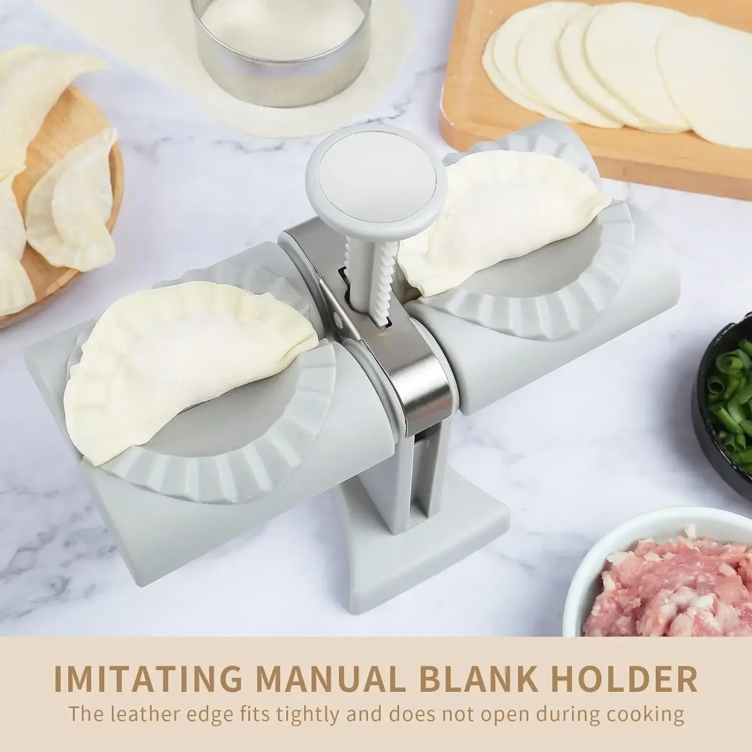 DOUBLE HEAD AUTOMATIC DUMPLING MAKER MACHINE