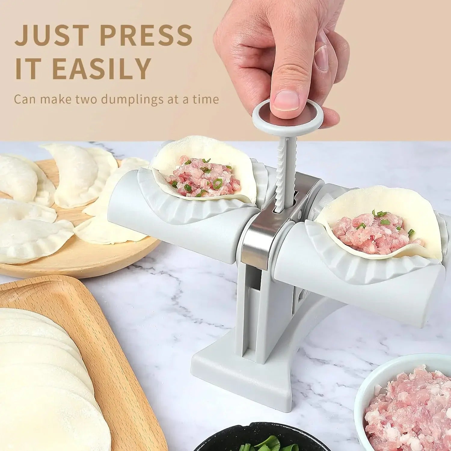 DOUBLE HEAD AUTOMATIC DUMPLING MAKER MACHINE