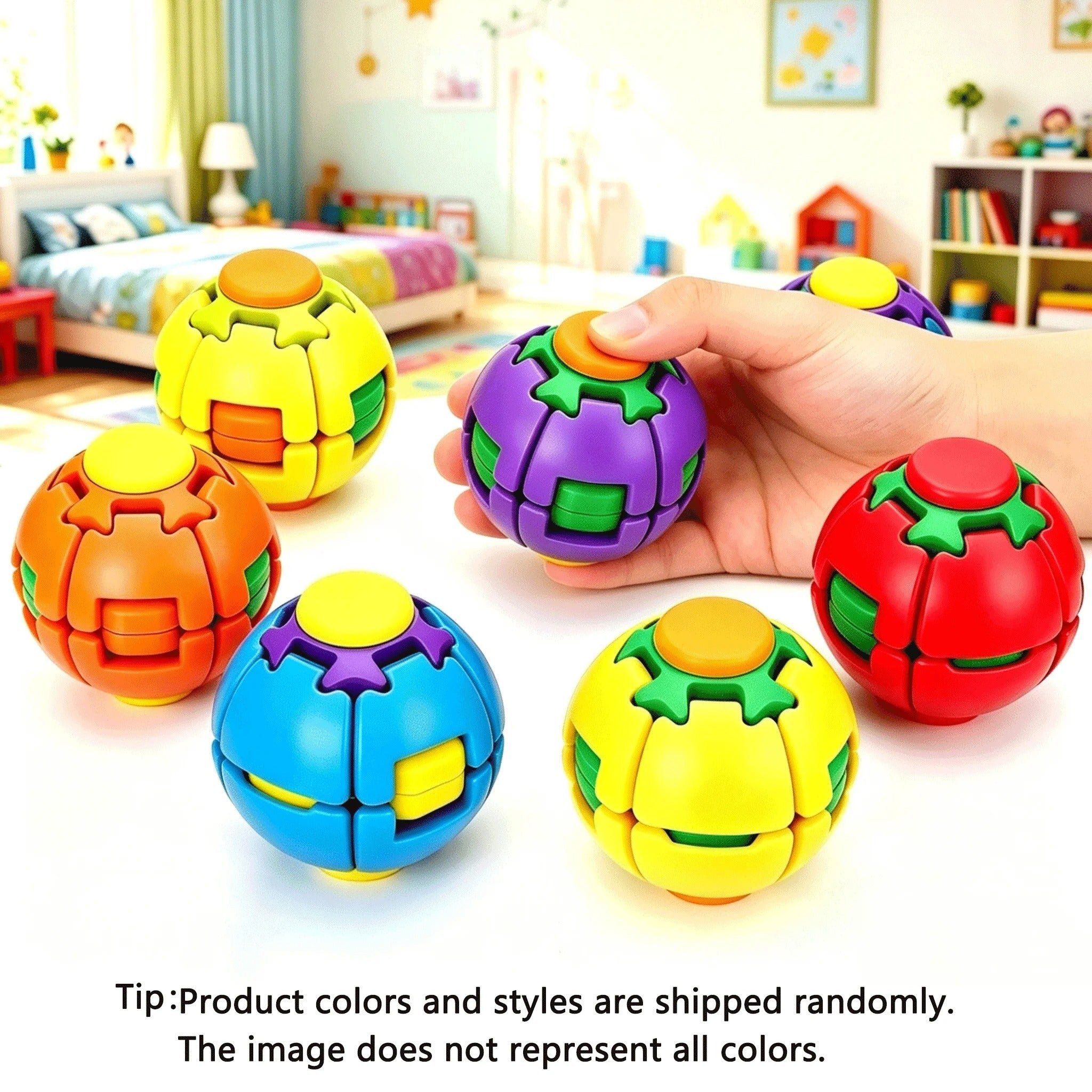 3D Gear Fidget Spinner Ball