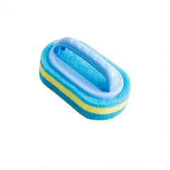 Plastic Cleaning Sponge Brush With Handle