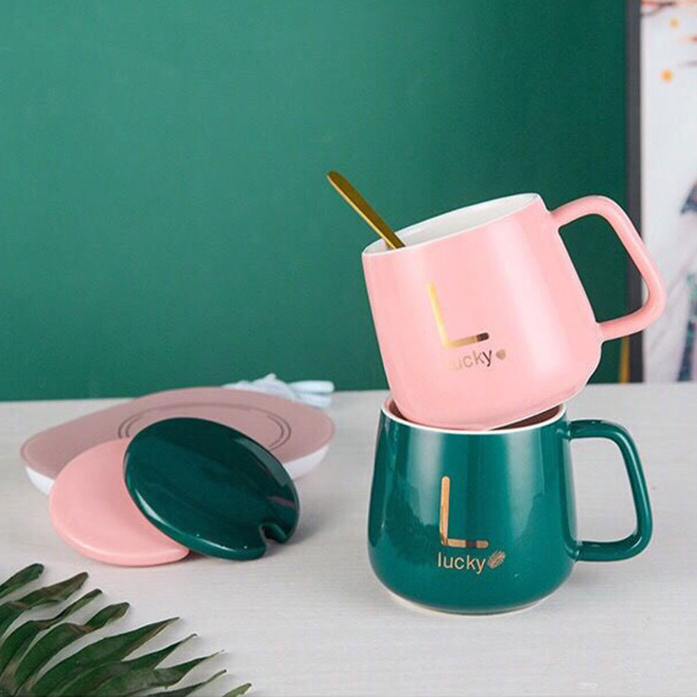 Lucky Ceramic Tea Coffee Mug with Warmer