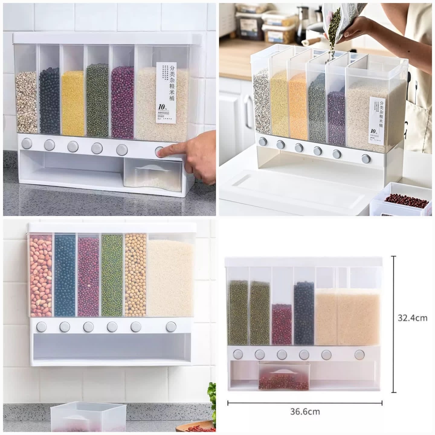 Wall Mount Dry Food Dispenser