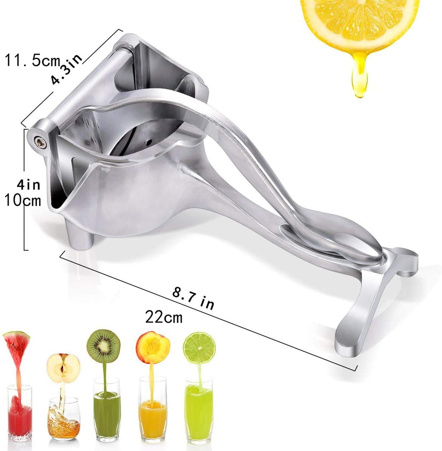 Manual Juice Squeezer Aluminum Alloy Hand Pressure Juicer