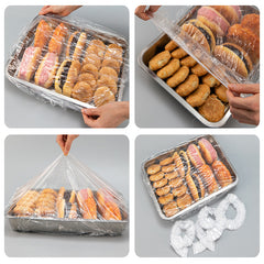 Reusable Elastic Food Covers 100Pcs