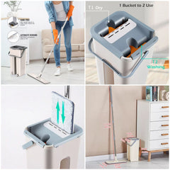Flat Floor Mop Scraping Ultra-Fine Fiber Mop