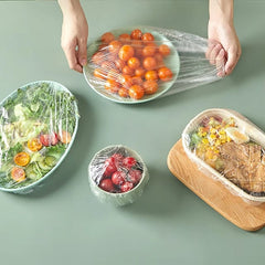 Reusable Elastic Food Covers 100Pcs